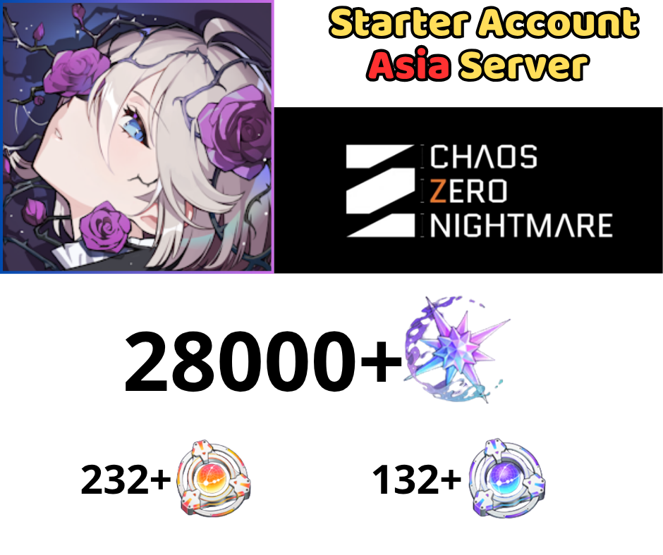 [ASIA] Chaos Zero Nightmare Reroll 28k Gem